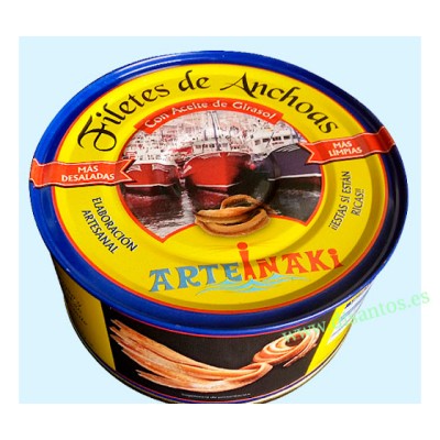 Filete de anchoa Cantabrico A.V. 625 gr. disantos ARTEI