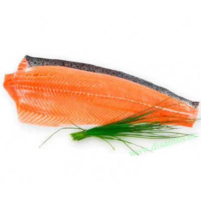 Salmon Noruego ahumado precortado, plancha 1.5Kg