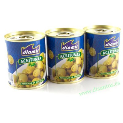 ACEITUNAS RELL.ANCHOA PACK-3 50GR R-5172