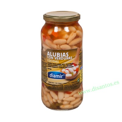 ALUBIA CON VERDURAS TARRO 580 ML DIAMIR R-7484