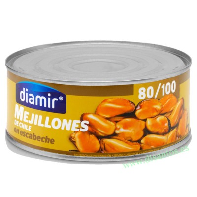 Mejillon escabeche 80/100 pz lata 1 kg dia RO-1000 REF-5433