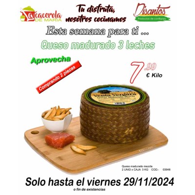 Queso madurado mezcla. Venta Vergara.